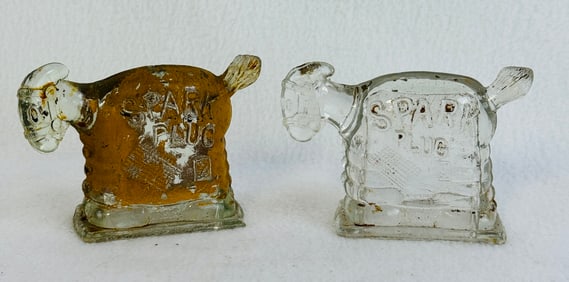 Lot 2 Spark Plug Candy Containers