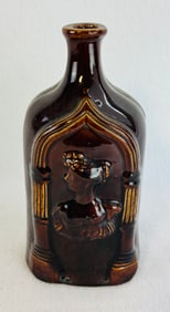 Rockingham Glazed Flask Women In Arch