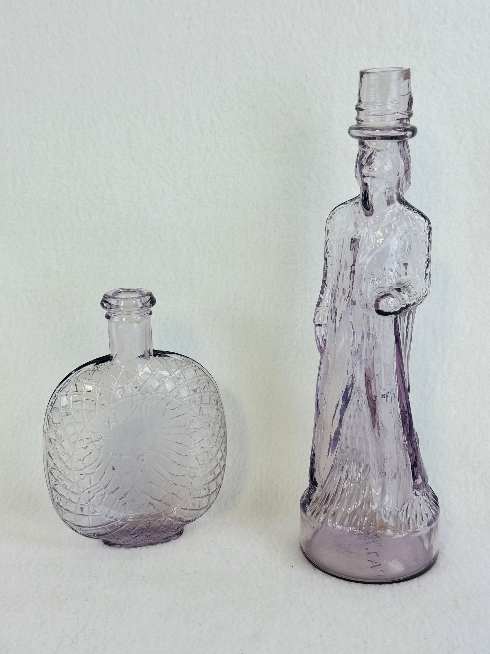 Lot 2 SCA Figural Bottles Uncle Sam & Clock (1 of 9)