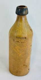 Stoneware Bottle Eich & Graff With Cobalt Top