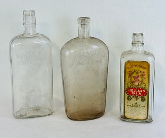Lot 3 Whiskey Bottles