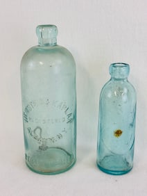 Lot 2 Troy NY Hutchinson Soda Bottles