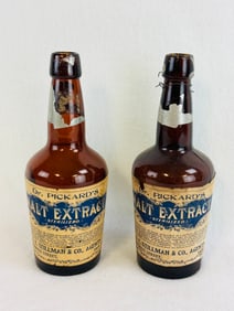 Lot 2 Dr. Pickard's Malt Extract Troy NY