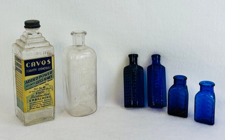 Lot 6 Poison And Related Bottles