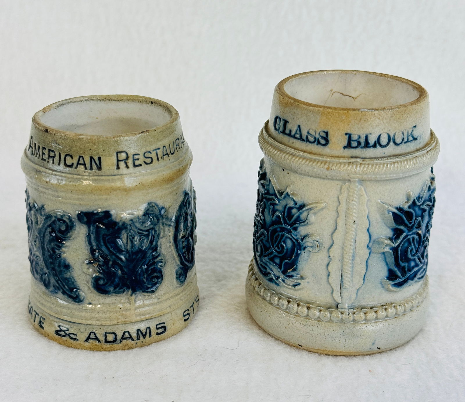 Lot 2 Scarce Whites Pottery Miniature Advertising Mugs (1 of 7)