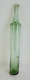9 1/4" Light Green Blown Bottle