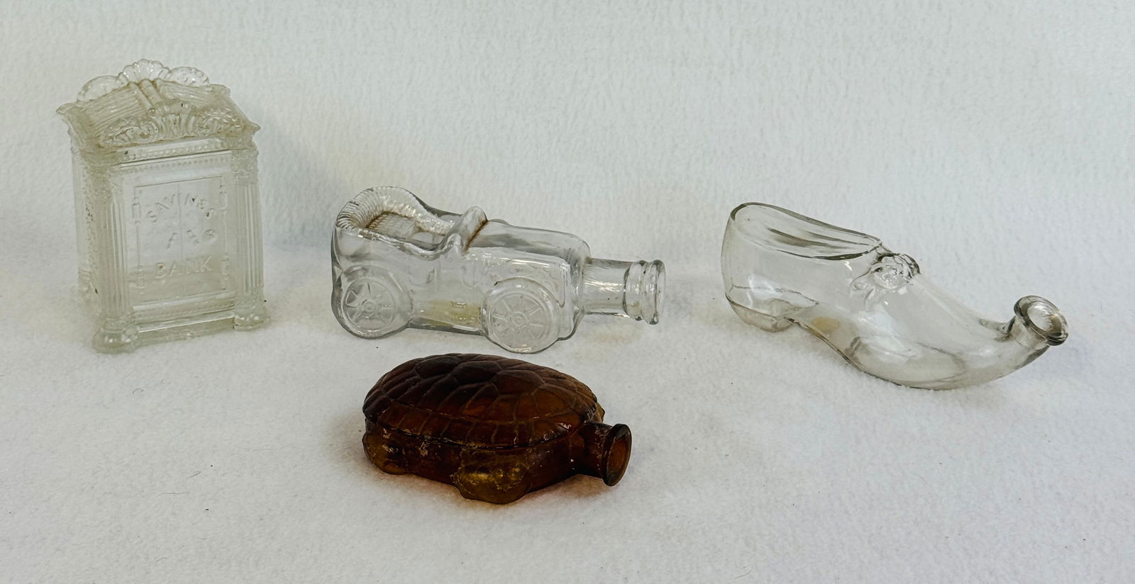 Lot 4 Figural Bottles & Bank (1 of 6)