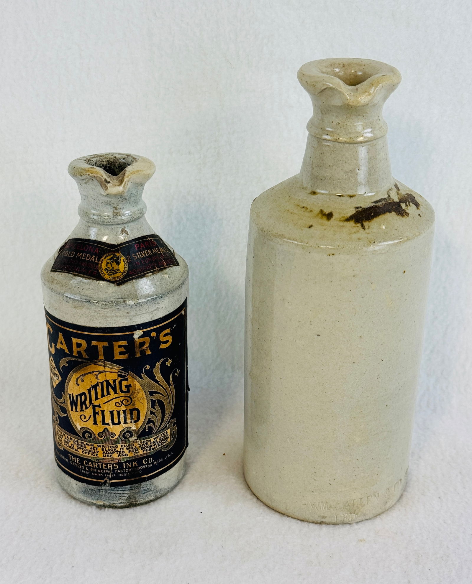 Lot 2 Stoneware Master Ink Bottles (1 of 6)