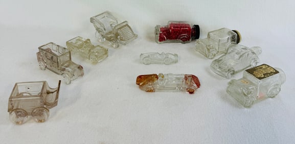 Lot 10 Automobile Figural Candy Containers