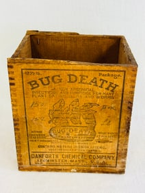 Wooden Advertising Box For BUG DEATH