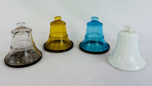 Lot 4 Robinson & Loeble Liberty Bell Candy Containers