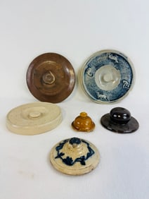Lot 6 Stoneware Lids