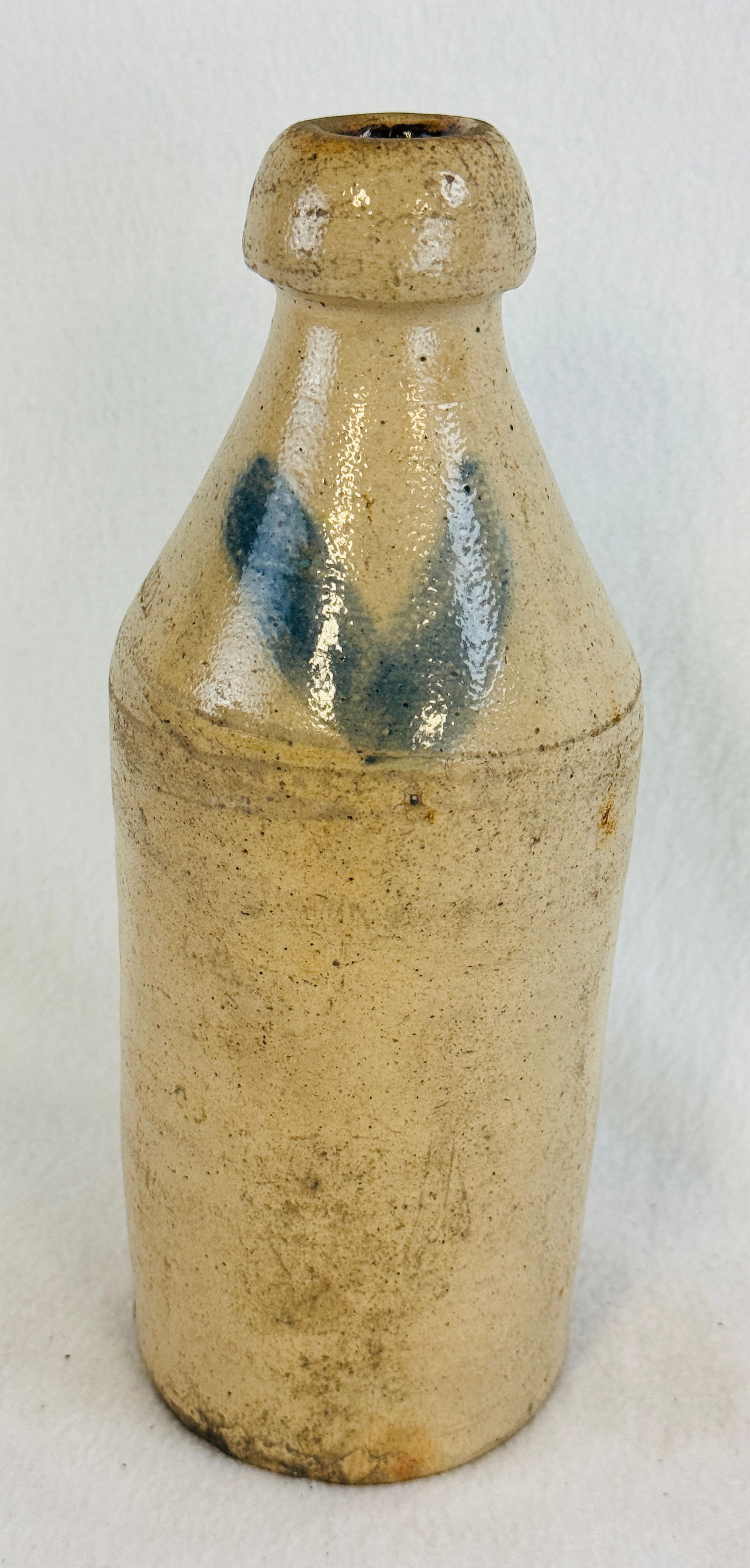 Stoneware Bottle T. DEVEREUX w Cobalt V (1 of 8)