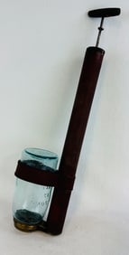 Antique Bug Sprayer w Masons 13 Fruit Jar