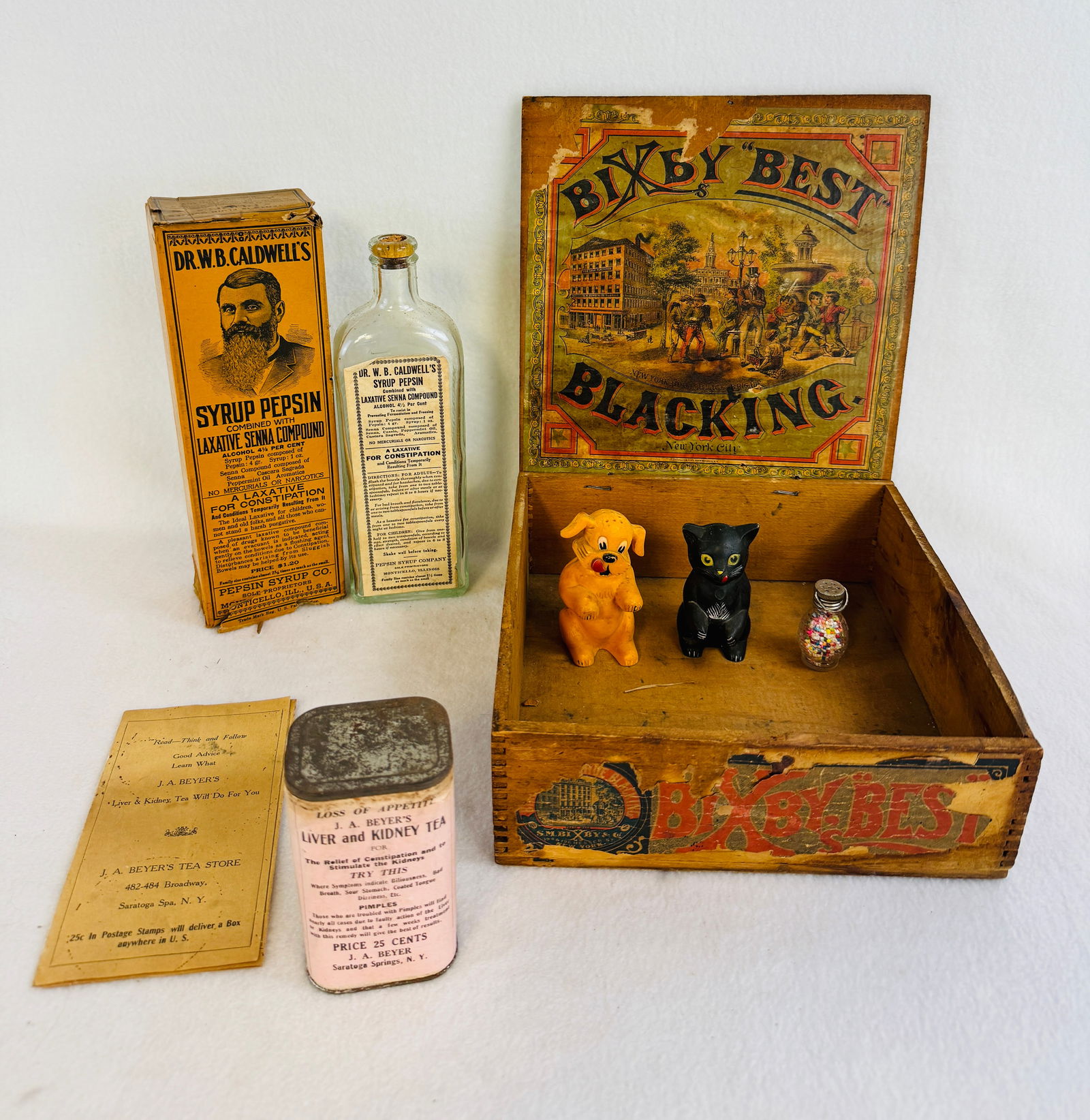 Lot 6 Misc Advertising Items Bixby Box Etc (1 of 12)