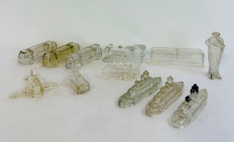 Lot 13 Various Figural Glass Candy Containers
