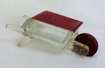 Wheel Barrow Candy Container w Closure
