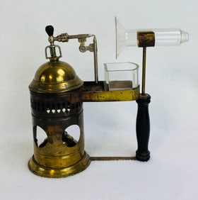 Whitall Tatum & Co Brass & Glass Vaporizer