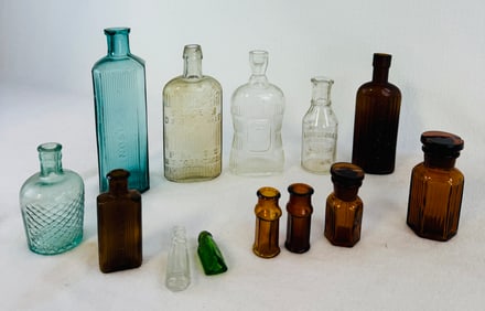 Lot 13 Assorted Poison Bottles