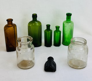 Lot 8 Assorted Poison Bottles