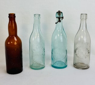 Lot 4 Albany NY Soda & Beer Bottles