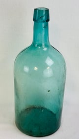13 3/4" Medium Bluish Aquamarine Demijohn