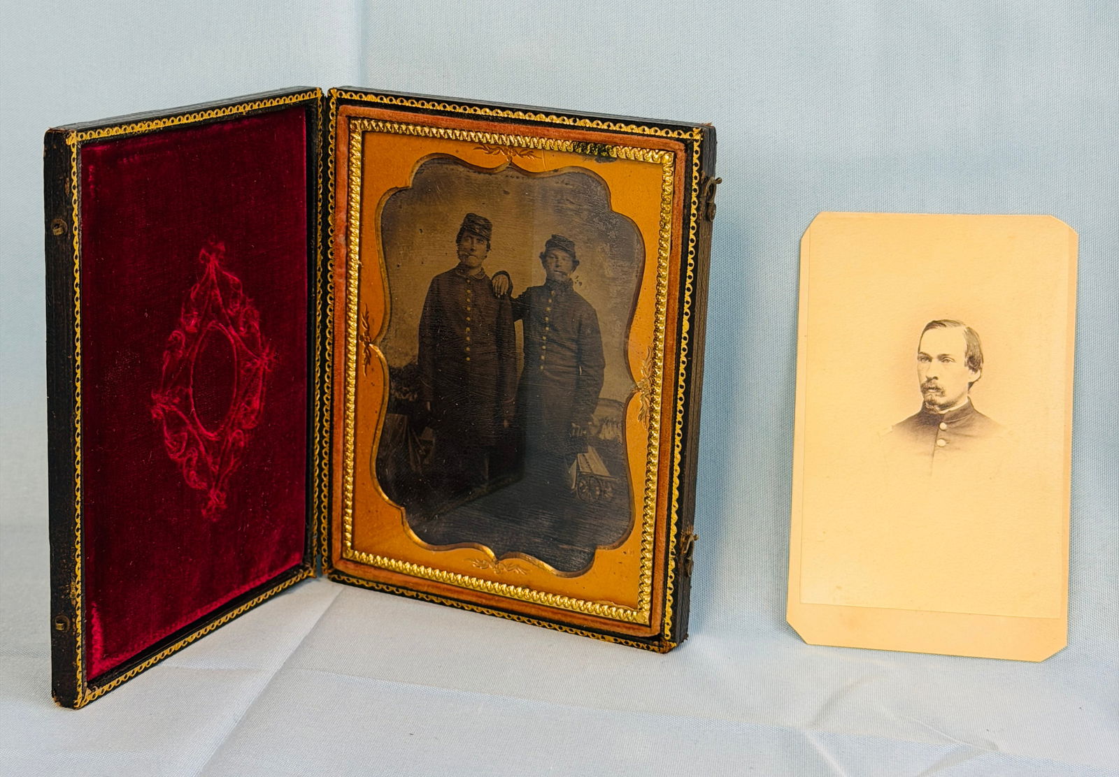 Lot 2 Civil War Soldier Images (1 of 7)