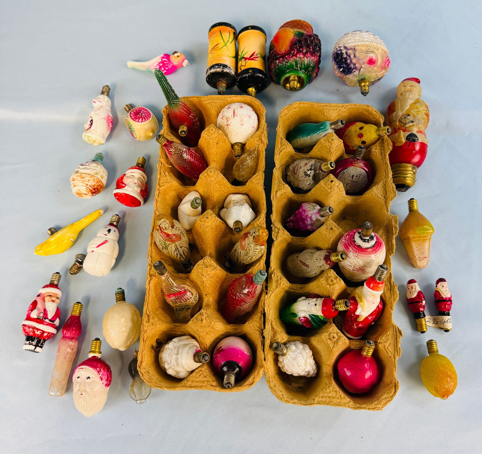 Great Large Lot Early Figural Christmas Bulbs (1 of 4)