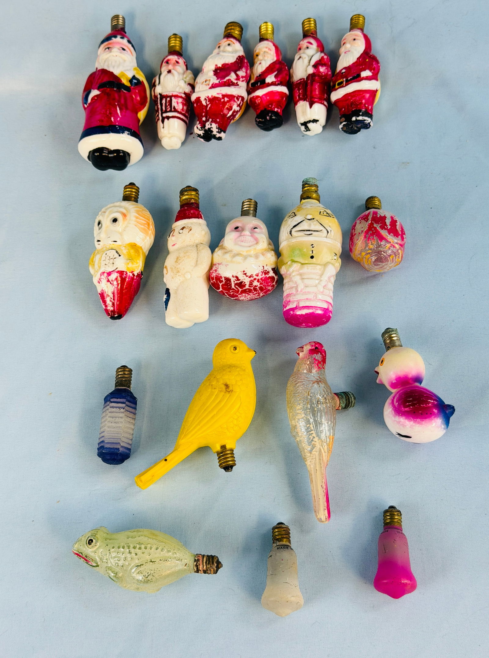 Lot Vintage Figural Christmas Tree Bulbs (1 of 4)