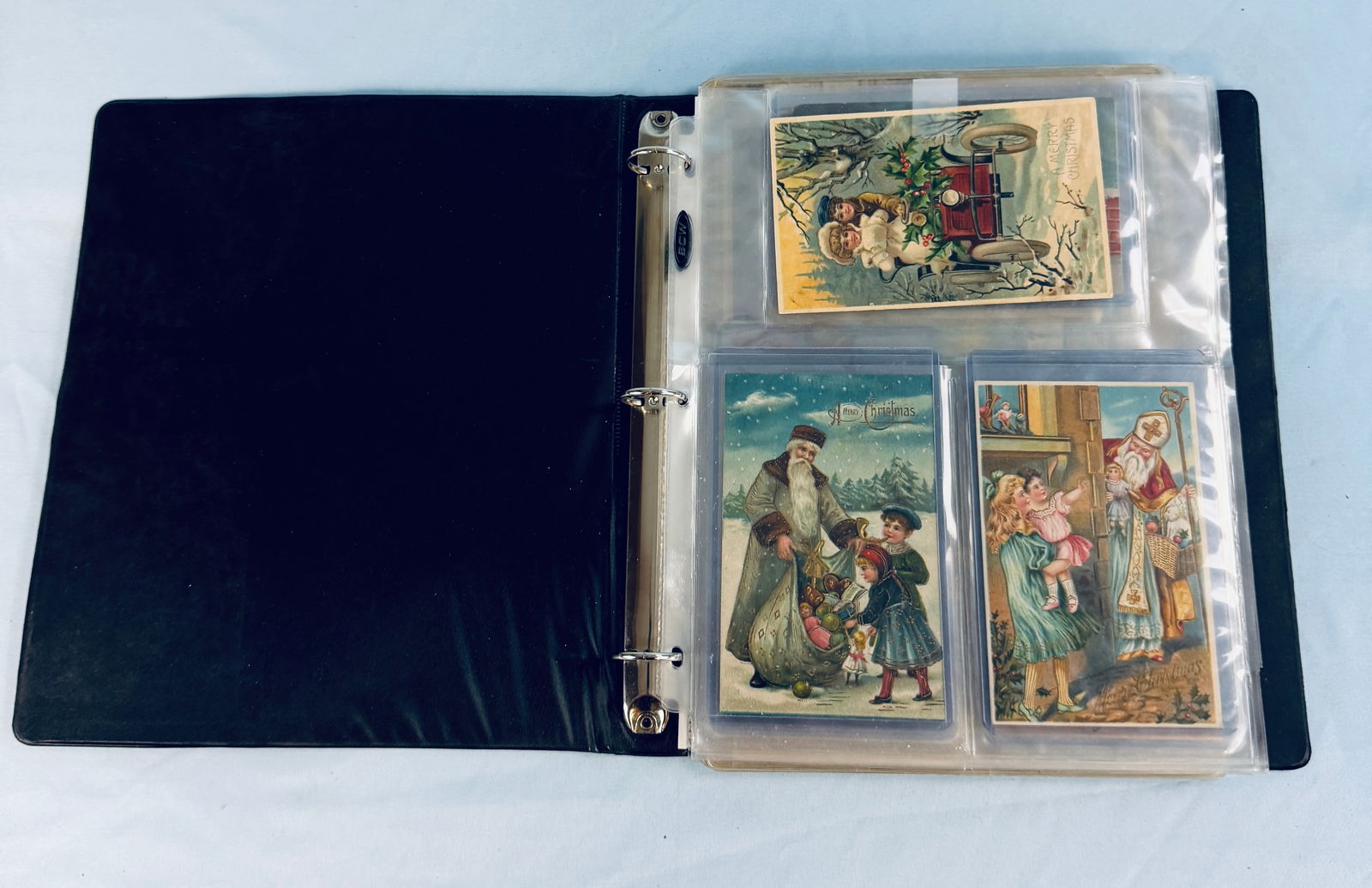 Lot 60 Early Christmas Postcards: Lot of sixty early Christmas postcards. Condition - varies but mostly fine as shown.