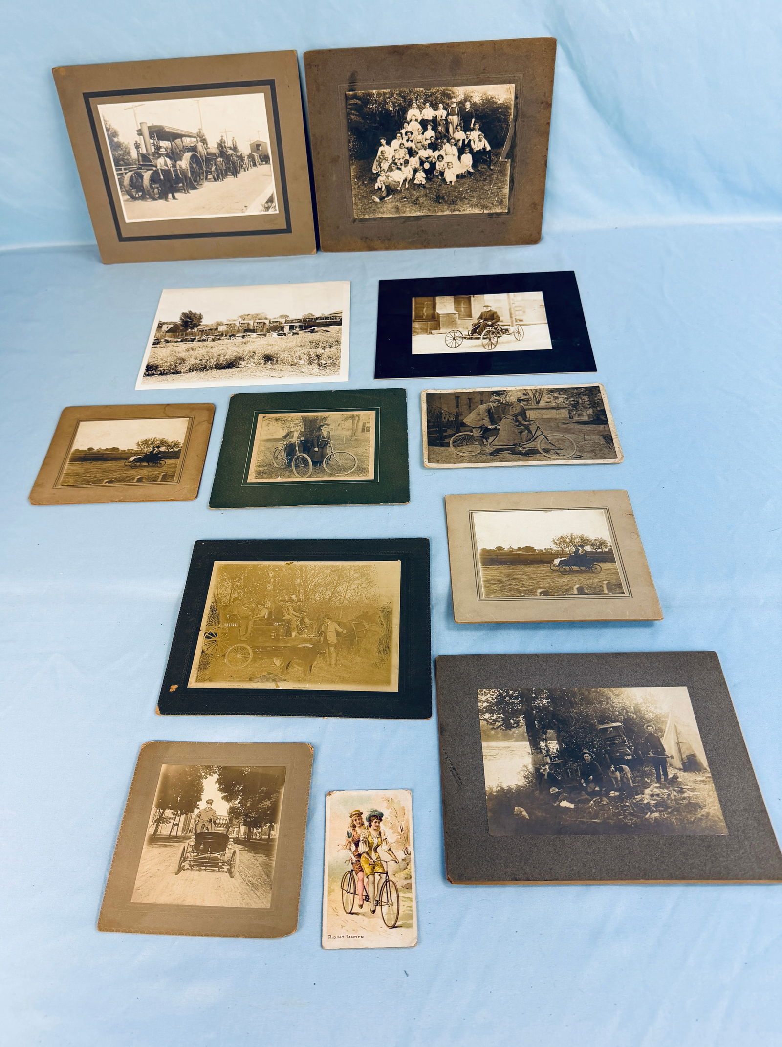 Lot Early Automobile & Bicycle Related Photos (1 of 3)