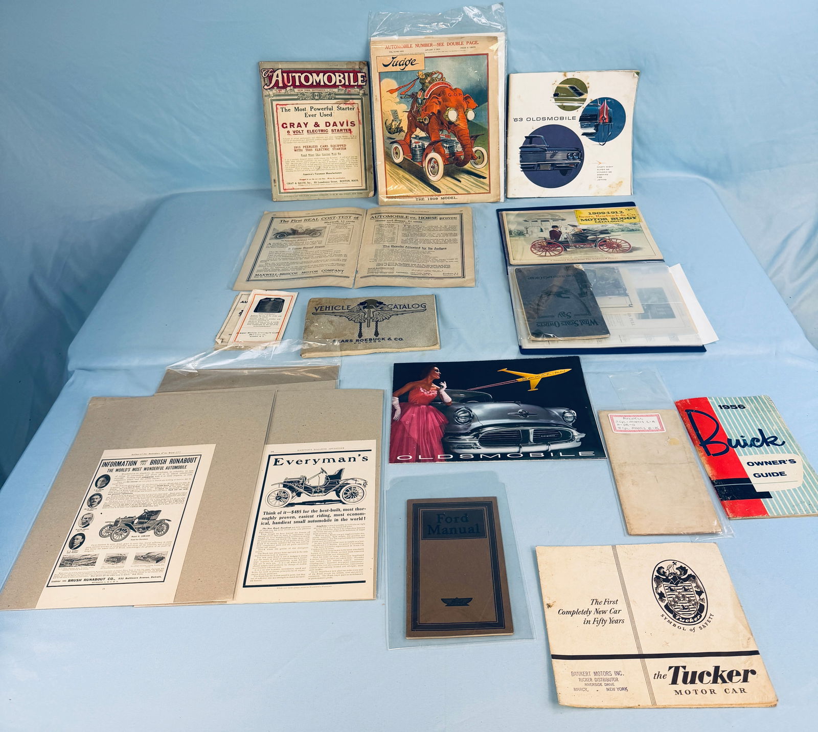 Lot Early Automobile & Carriage Ephemera (1 of 3)
