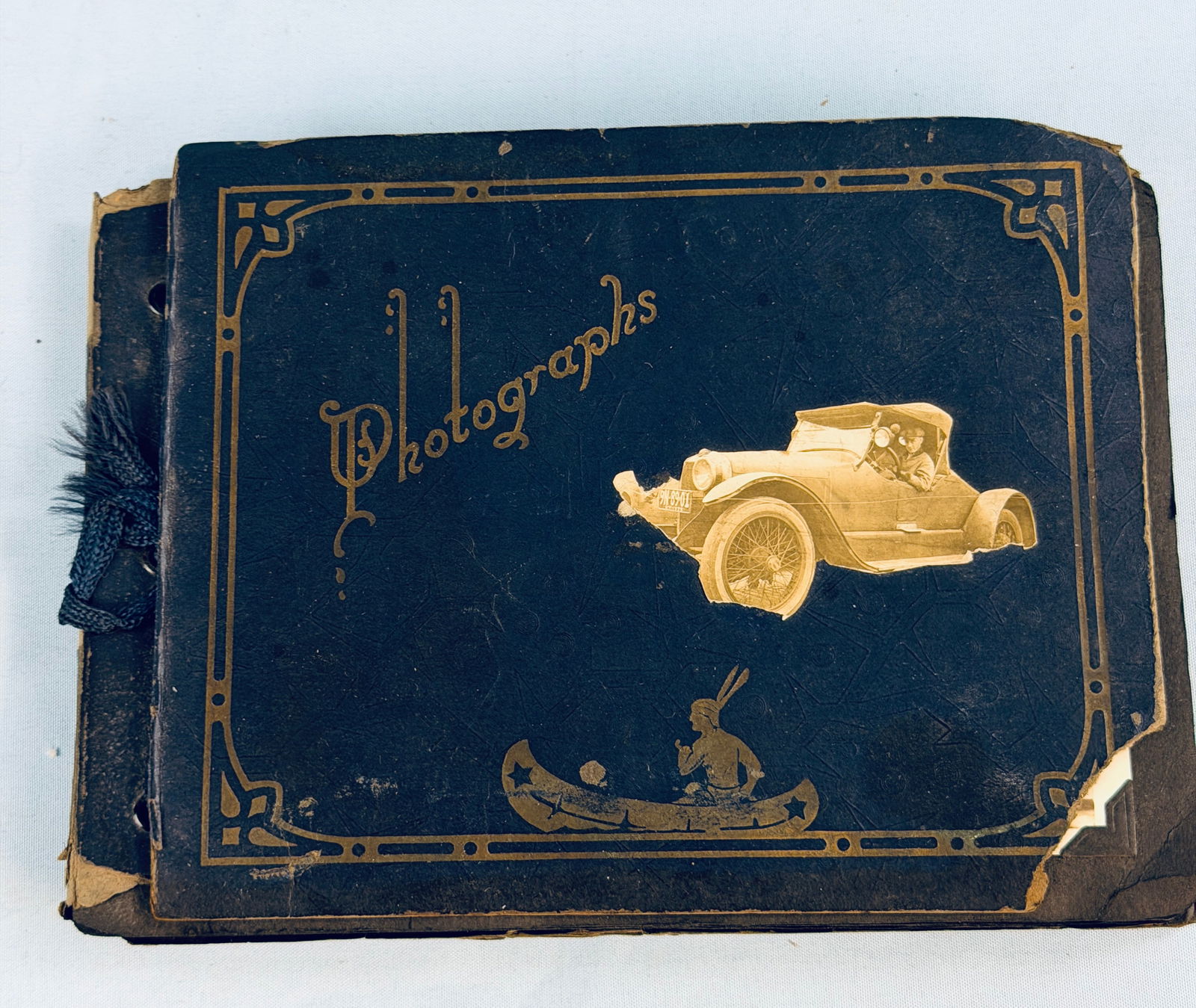 Exceptional 1920 - Early 1930's Race Car Snapshot Photo Album (1 of 11)