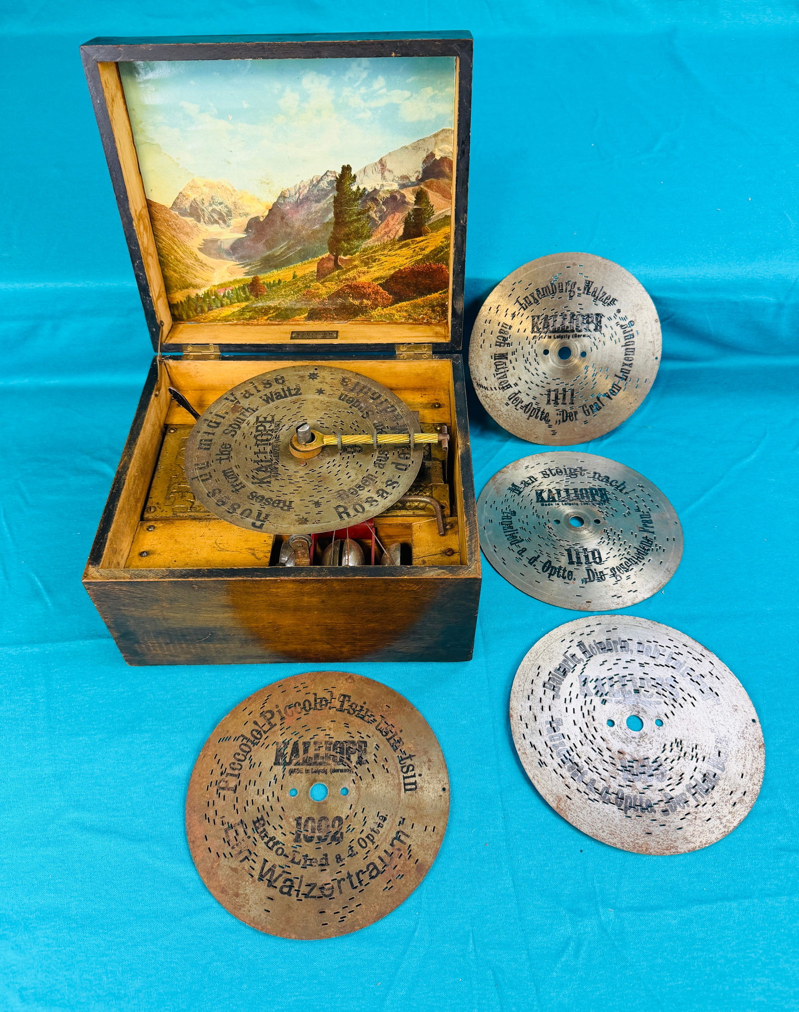 A. Zuleger Antique Music Box With Bells (1 of 12)