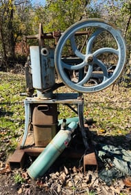66" Circa 1910 Reeco Erickson Hot Air Engine 8" Bore