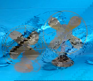 Lot 2 Vintage Electric Table Fans