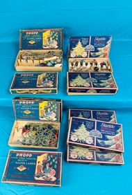Lot 9 Propp & Starlite Christmas Electric Light Sets In Box