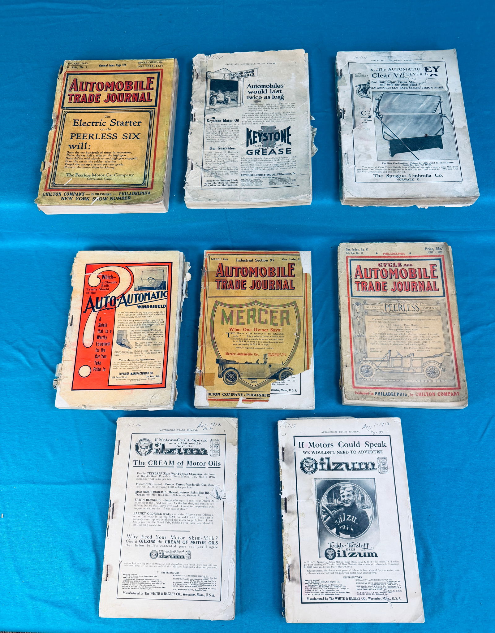 Lot 8 Early 20th C Automobile Trade Journal Magazine (1 of 4)