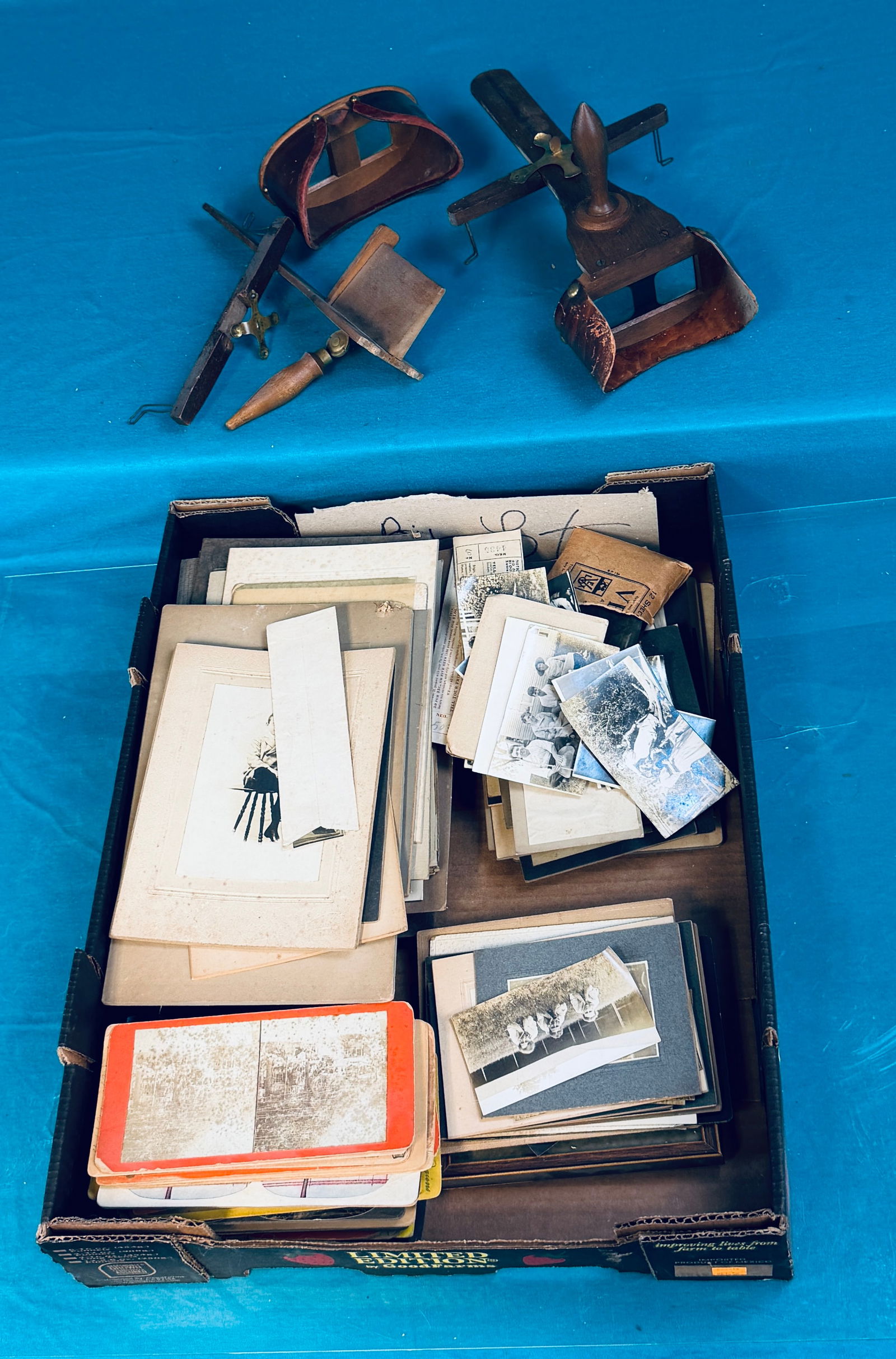 Lot Early Photographs Including Stereoviews Etc (1 of 6)