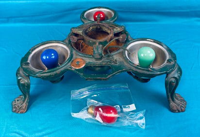 Vintage Three Leg Lighted Christmas Tree Stand