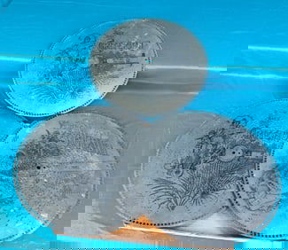 Lot 3 Antique Criterion 15" Music Box Disc's