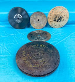 Lot Metal Music Box Disc's & Records