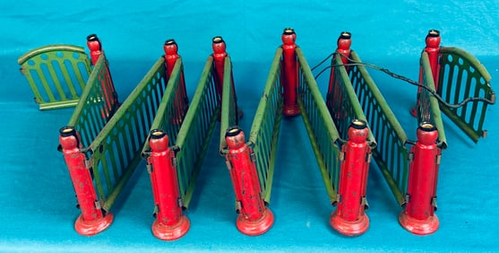 Vintage Sheet Iron Christmas Tree Fence