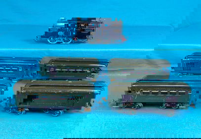 Pre-War Lionel No 38 Locomotive w 4 Cars