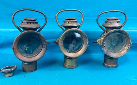 Lot 3 Neverout Insulated Kerosene Safety Lamps
