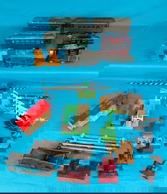 Large Lot Assorted Toy Trains Including Lionel Etc