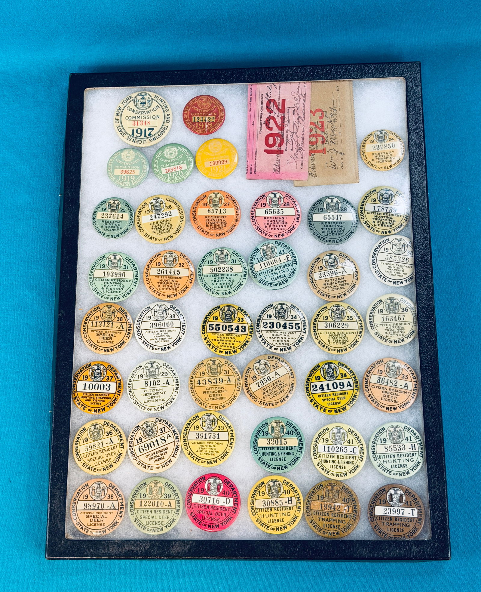 2 State NY Conservation Dept. Buttons (1 of 13)