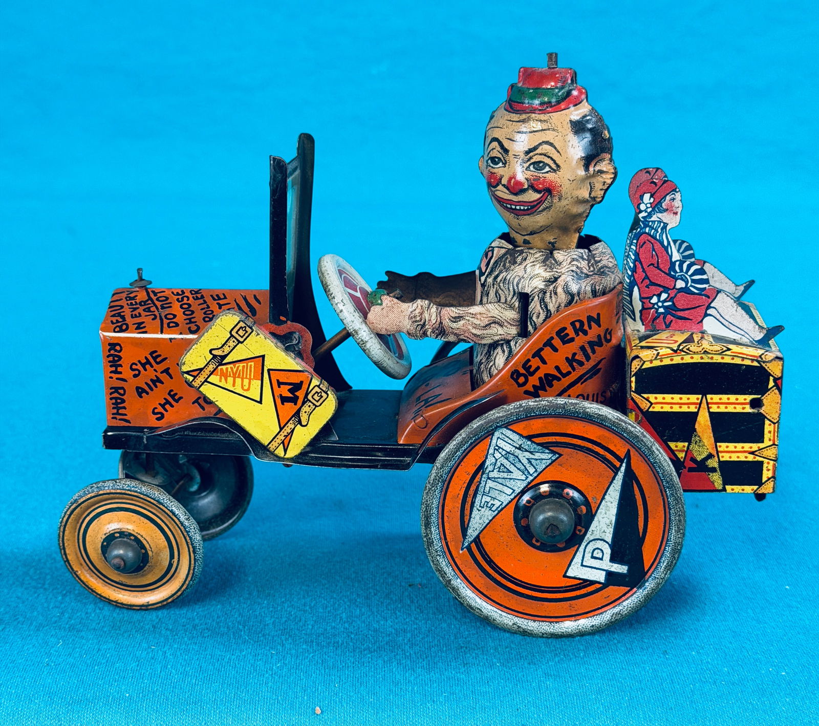 Louis Marx Lithographed Tin Whoopee Mobile Toy (1 of 6)