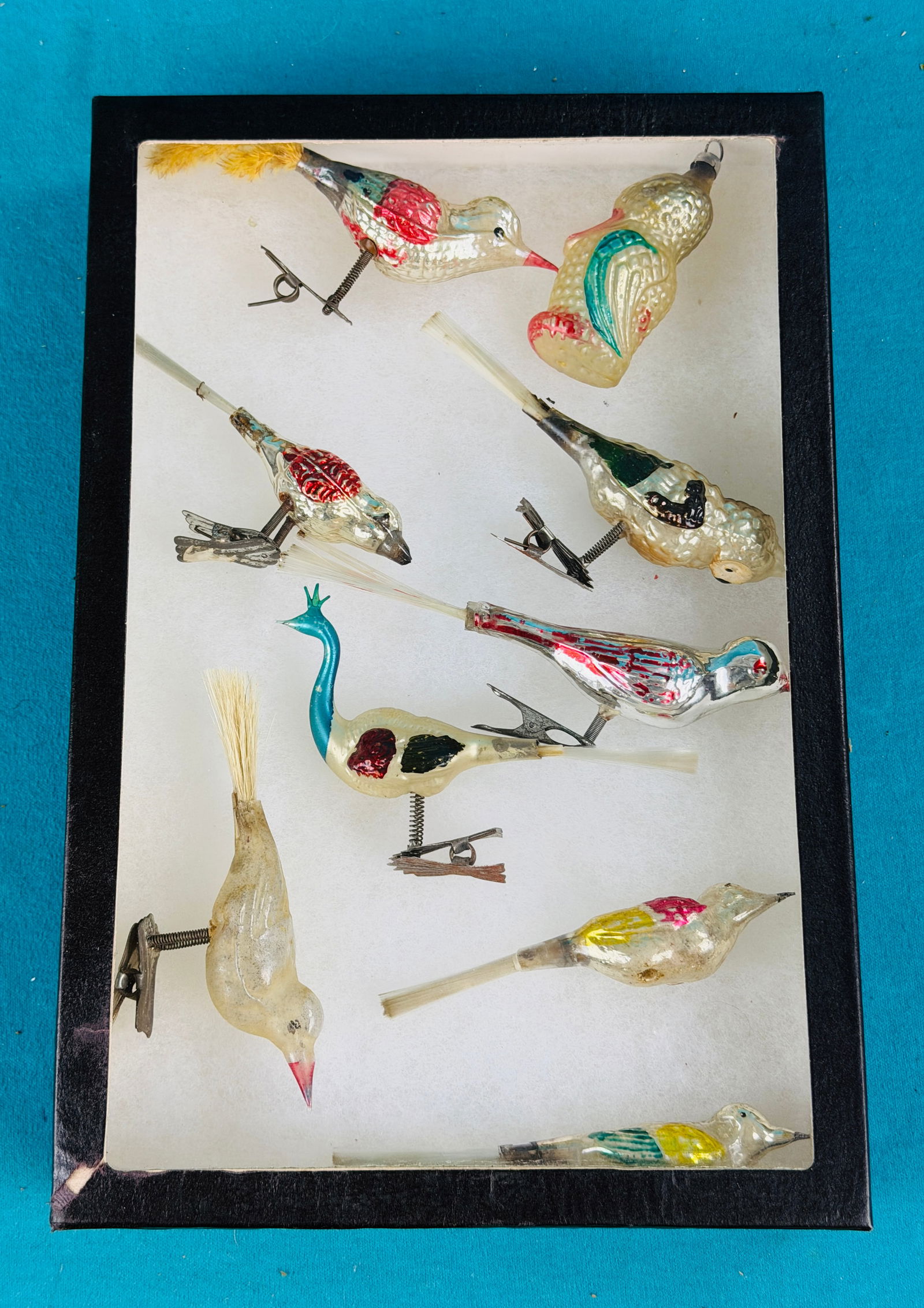 Lot 9 Early Christmas Figural Glass Ornaments (1 of 3)