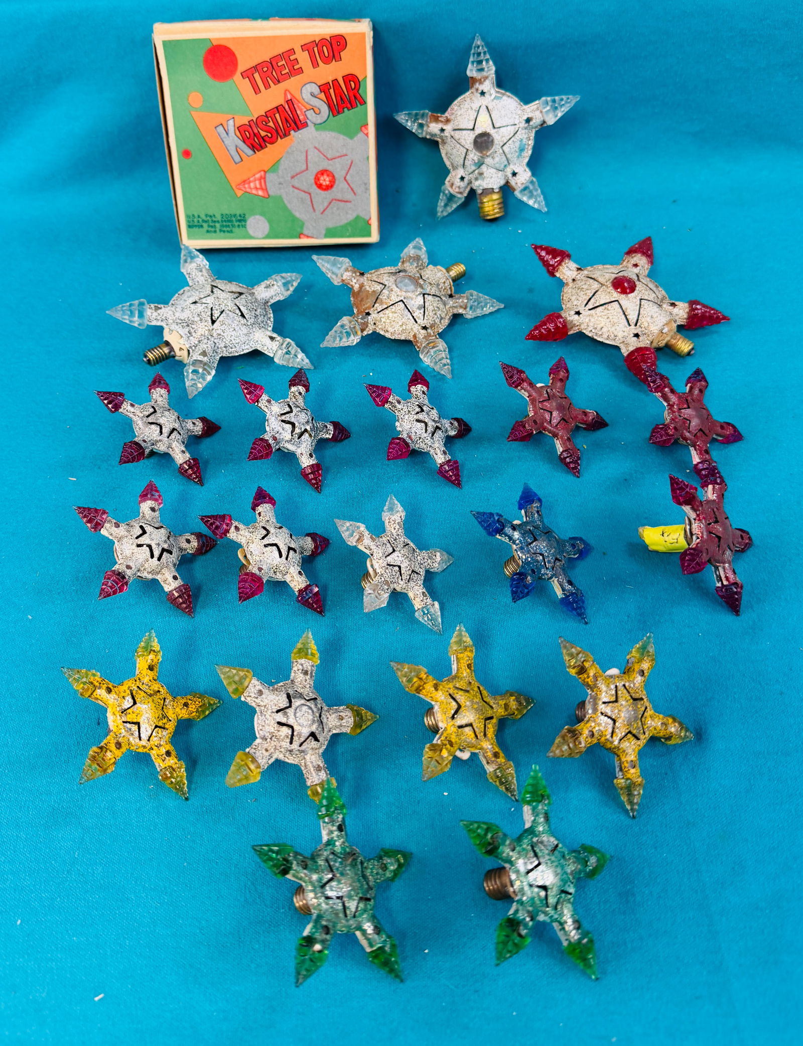 Nippon Kristal Stars Including 4 Tree Toppers (1 of 3)